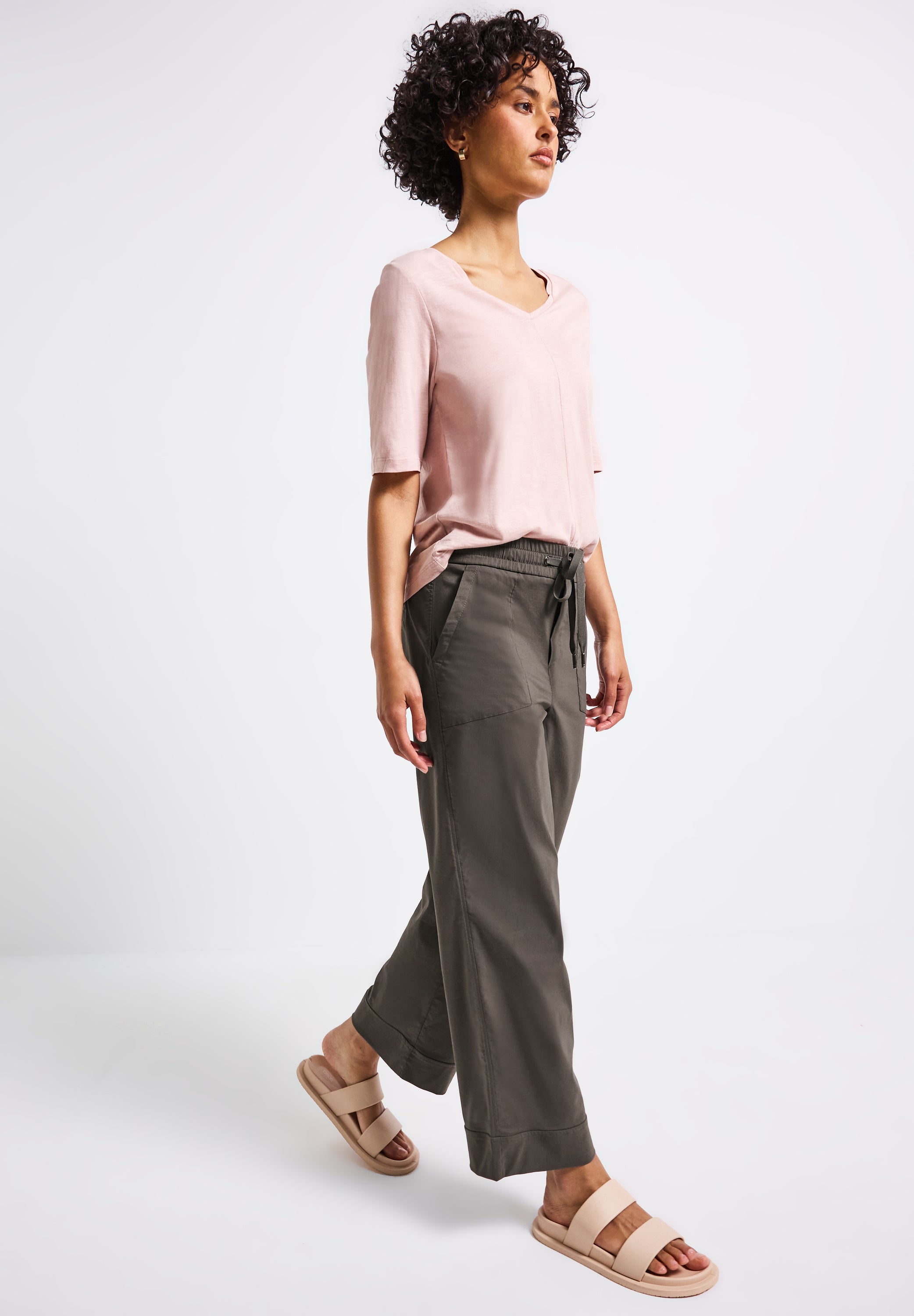 Casual Fit Hose mit Turn-Up