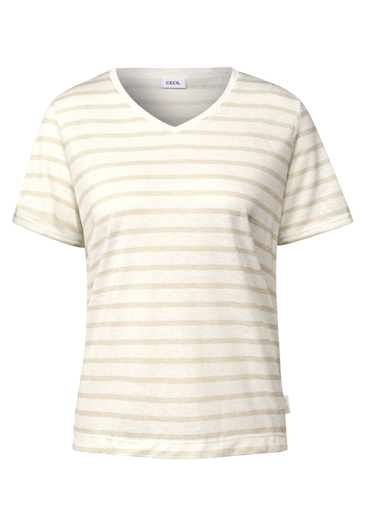 Strick-Look Streifen-Shirt