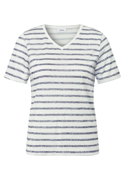 Strick-Look Streifen-Shirt