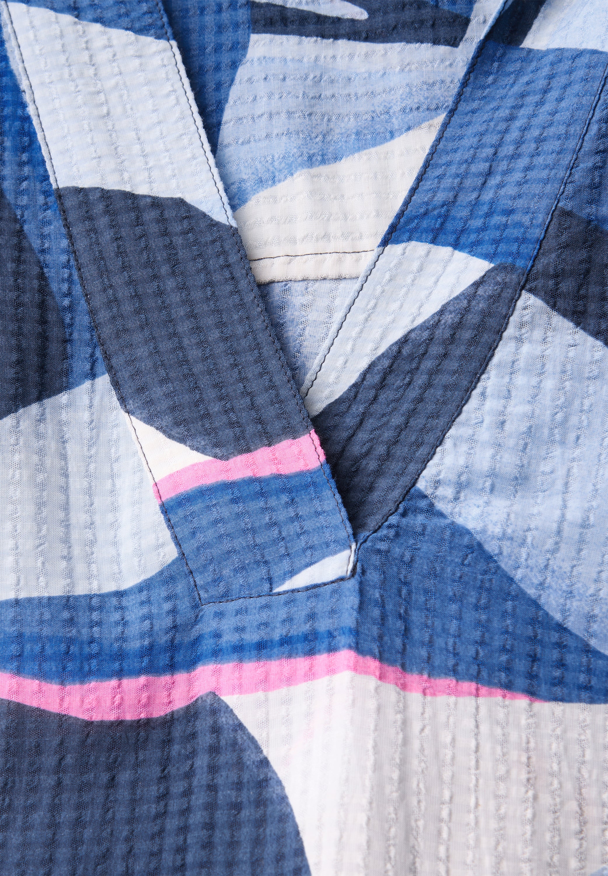 Lange Hemdbluse mit Print