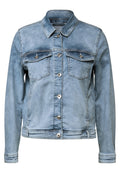 Jeansjacke mit Knopfleiste