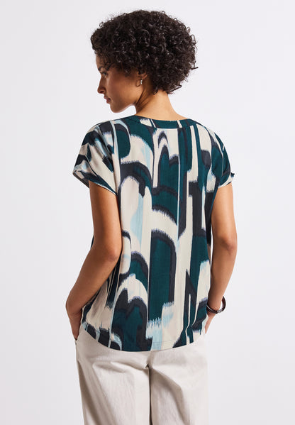 Gemustertes Blusenshirt