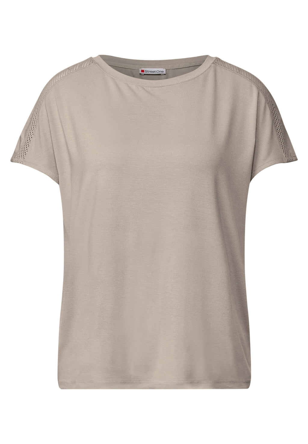 Jersey-Shirt mit Mesh-Detail