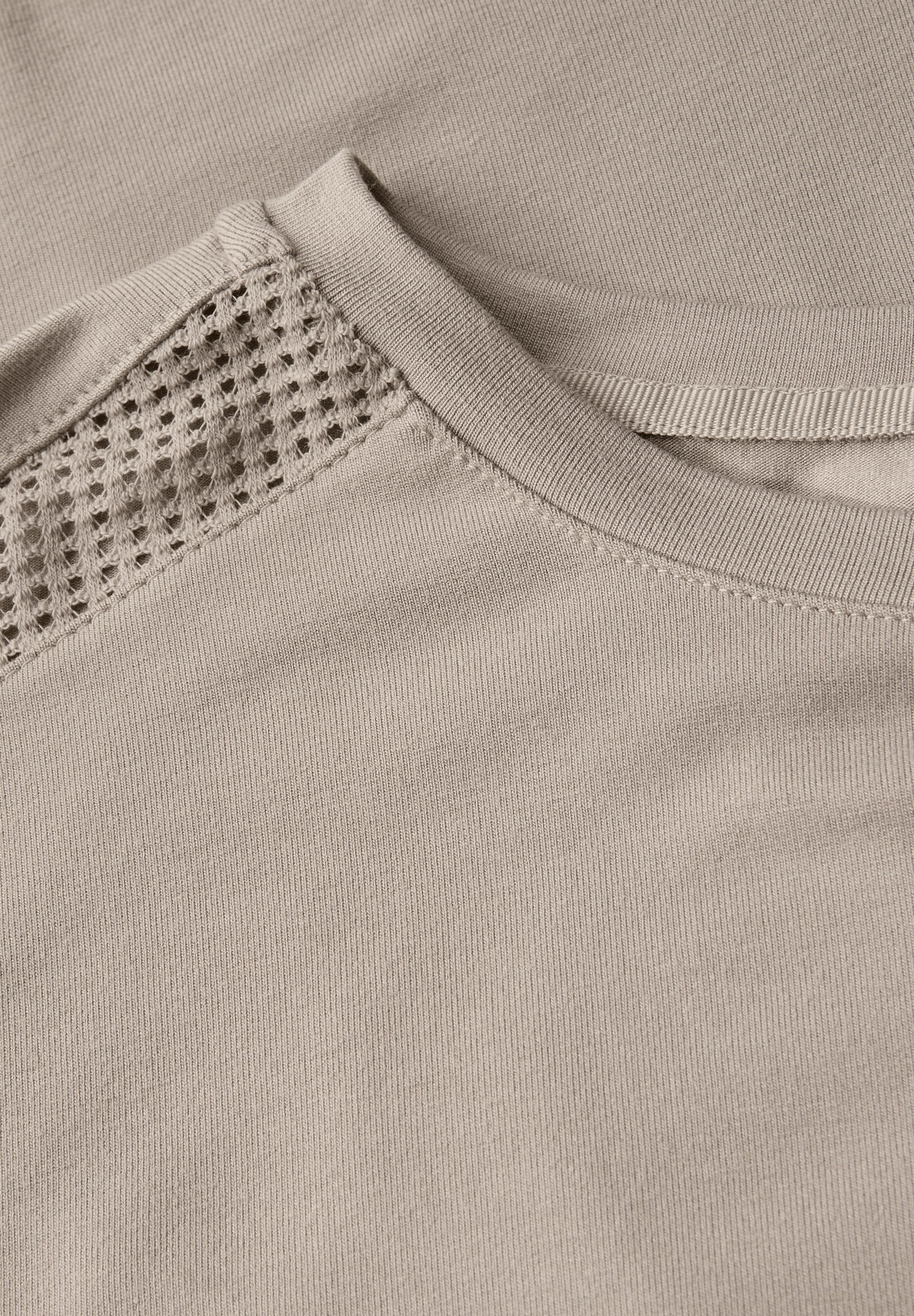 Jersey-Shirt mit Mesh-Detail