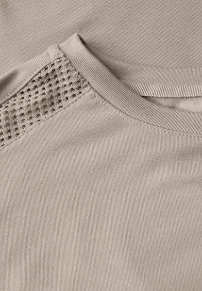 Jersey-Shirt mit Mesh-Detail