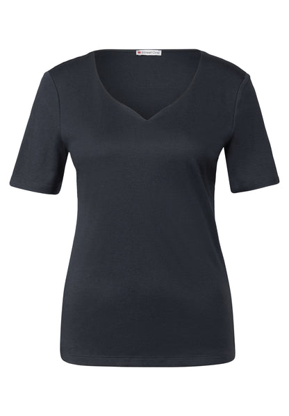 T-Shirt mit Herzausschnitt
