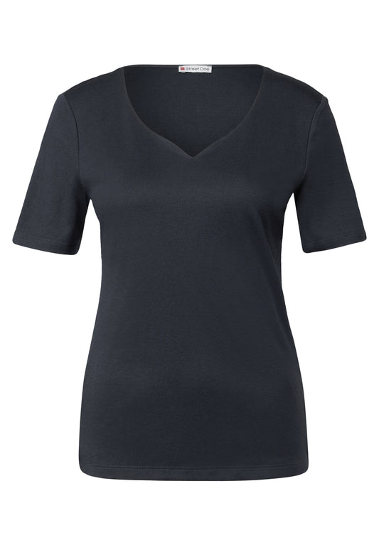 T-Shirt mit Herzausschnitt