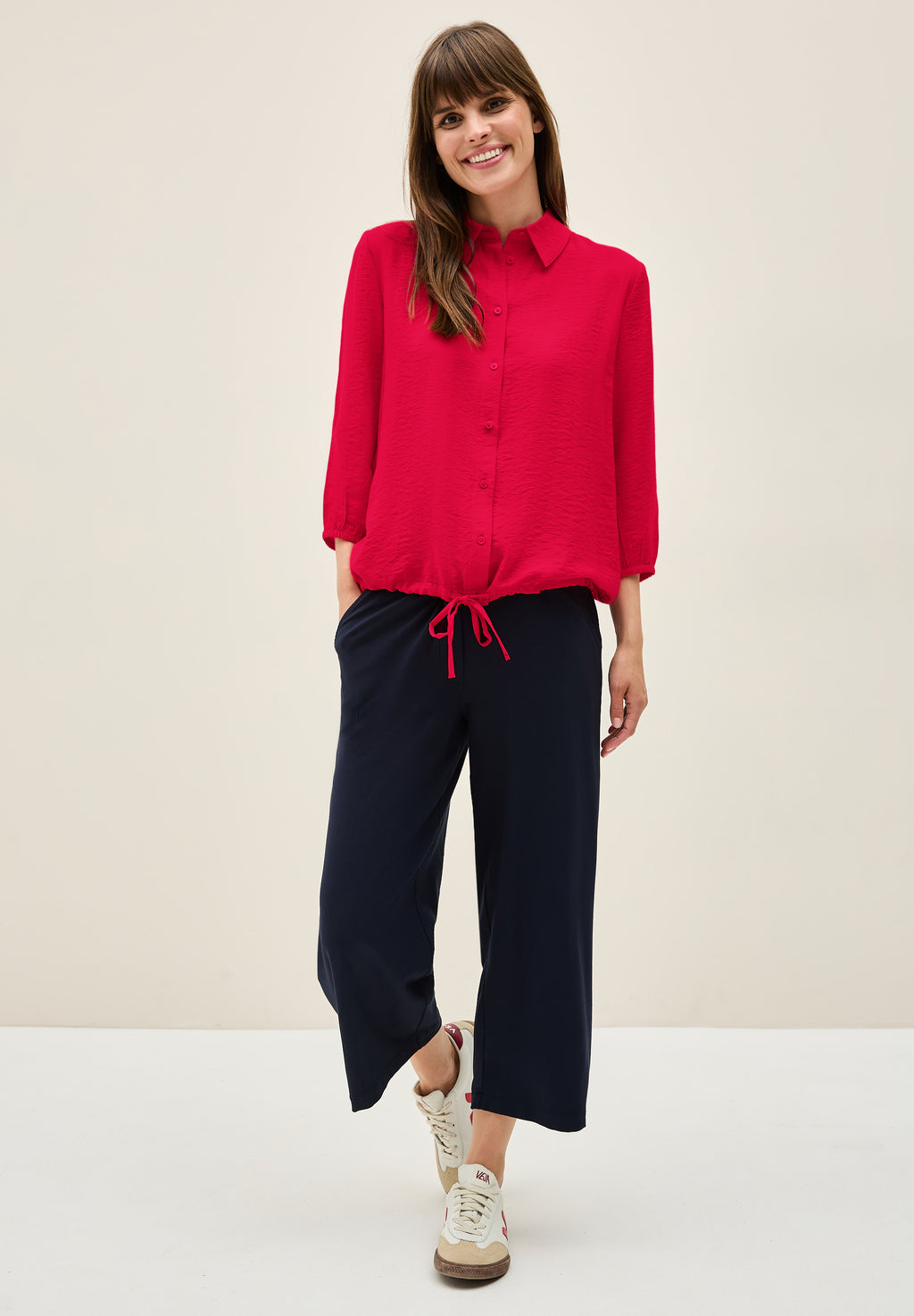 Hemdbluse mit Struktur