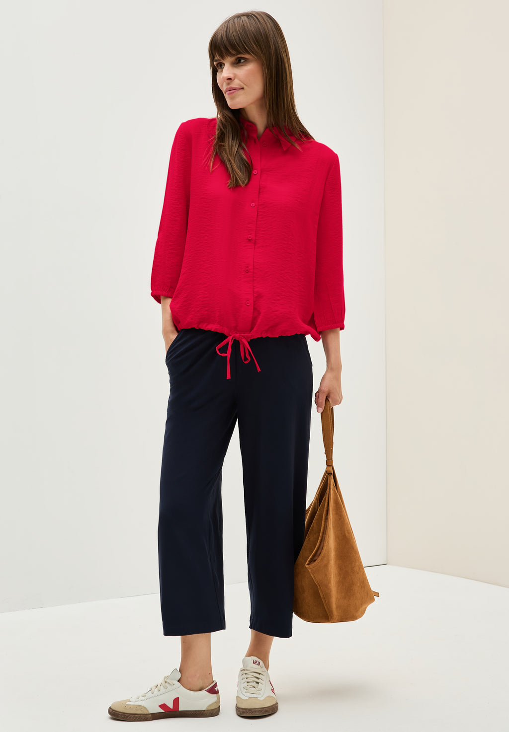 Hemdbluse mit Struktur