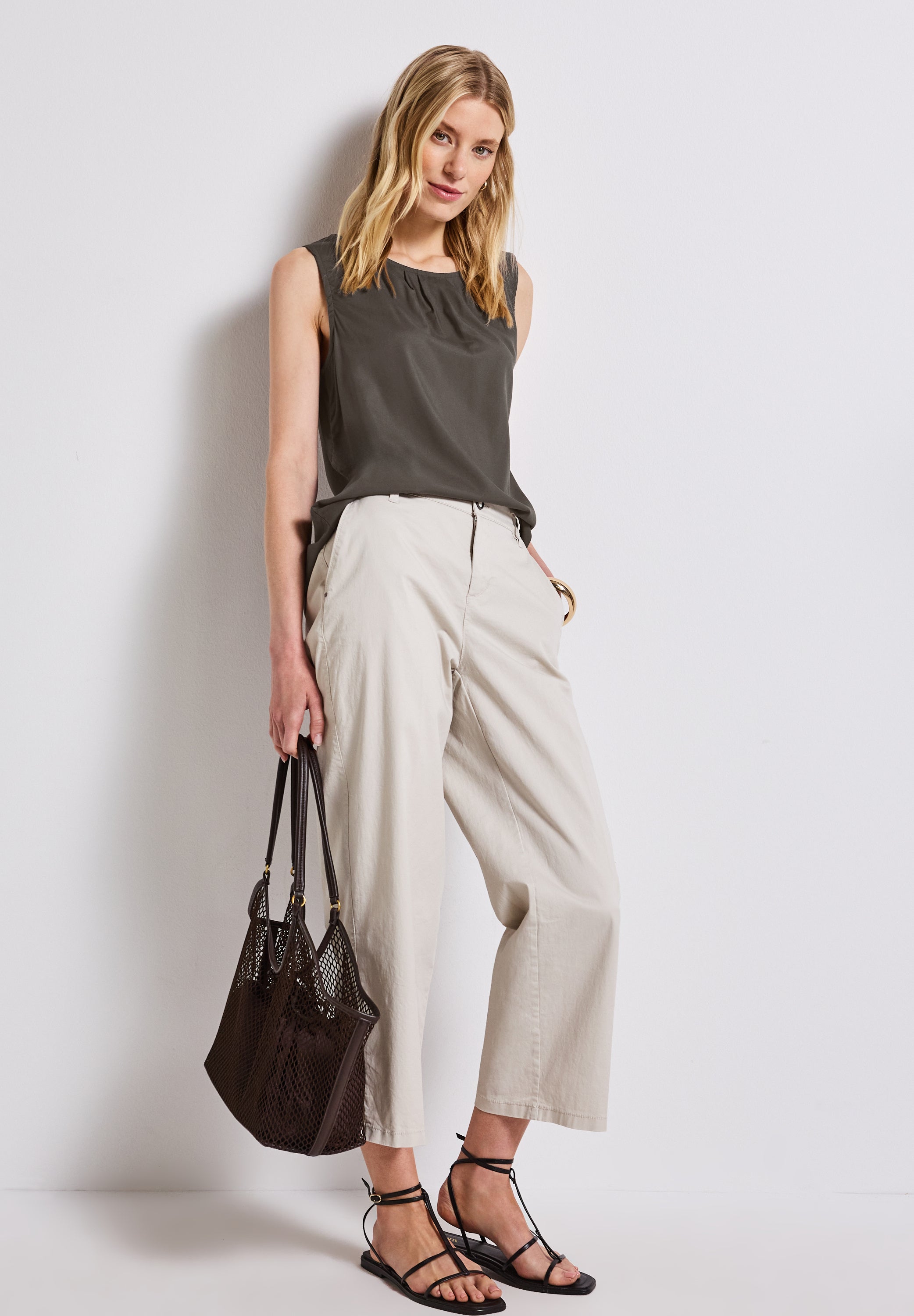 Blusentop mit Raffung