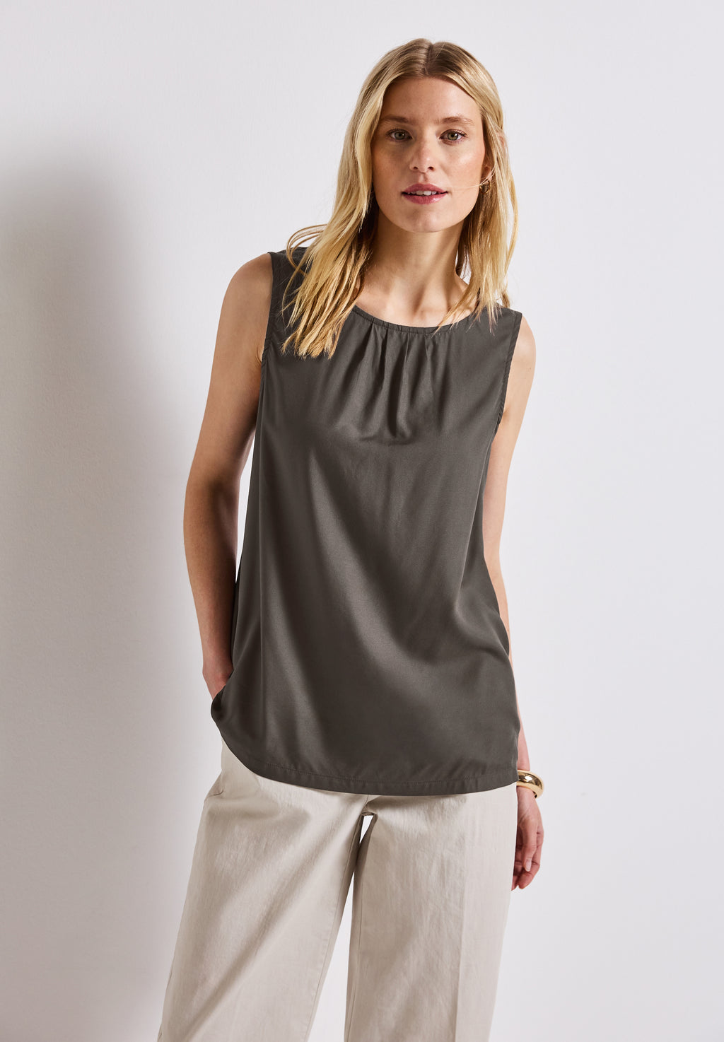 Blusentop mit Raffung