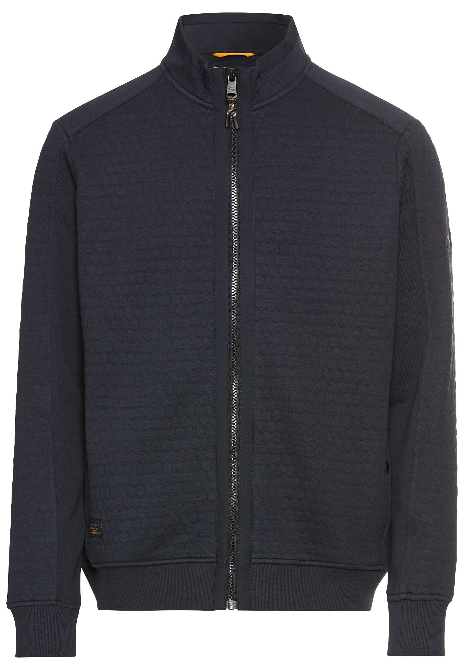 Sweatjacke mit feuchtigkeitsregulierendem Materialmix