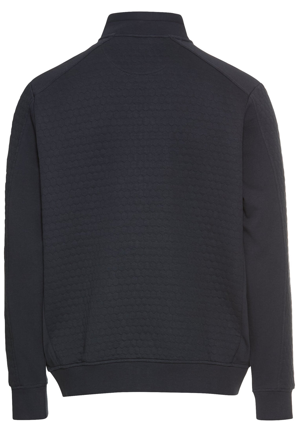 Sweatjacke mit feuchtigkeitsregulierendem Materialmix