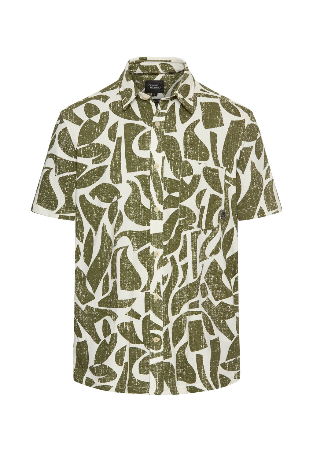 Kurzarm-Hemd aus Piqué-Baumwolle