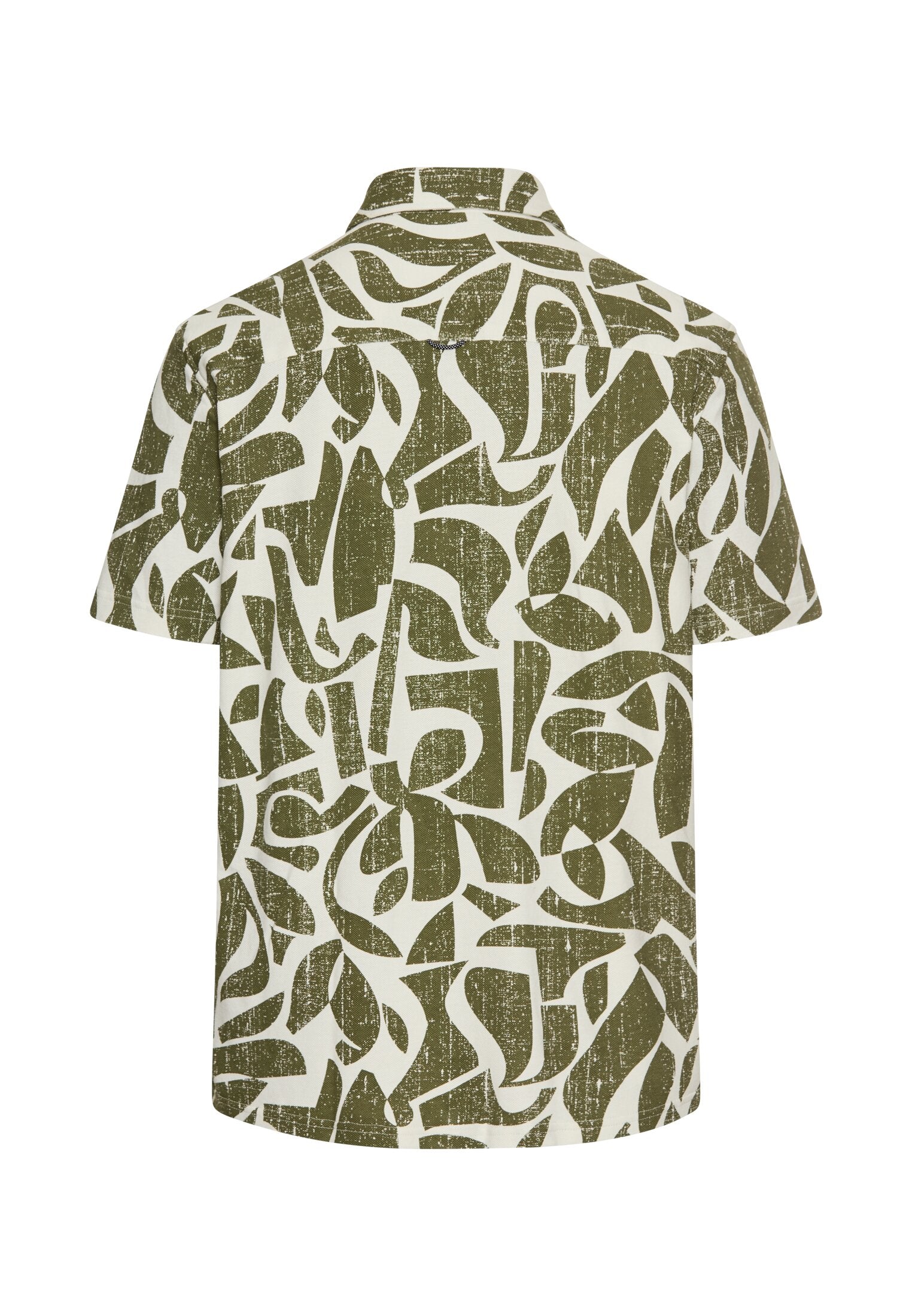 Kurzarm-Hemd aus Piqué-Baumwolle