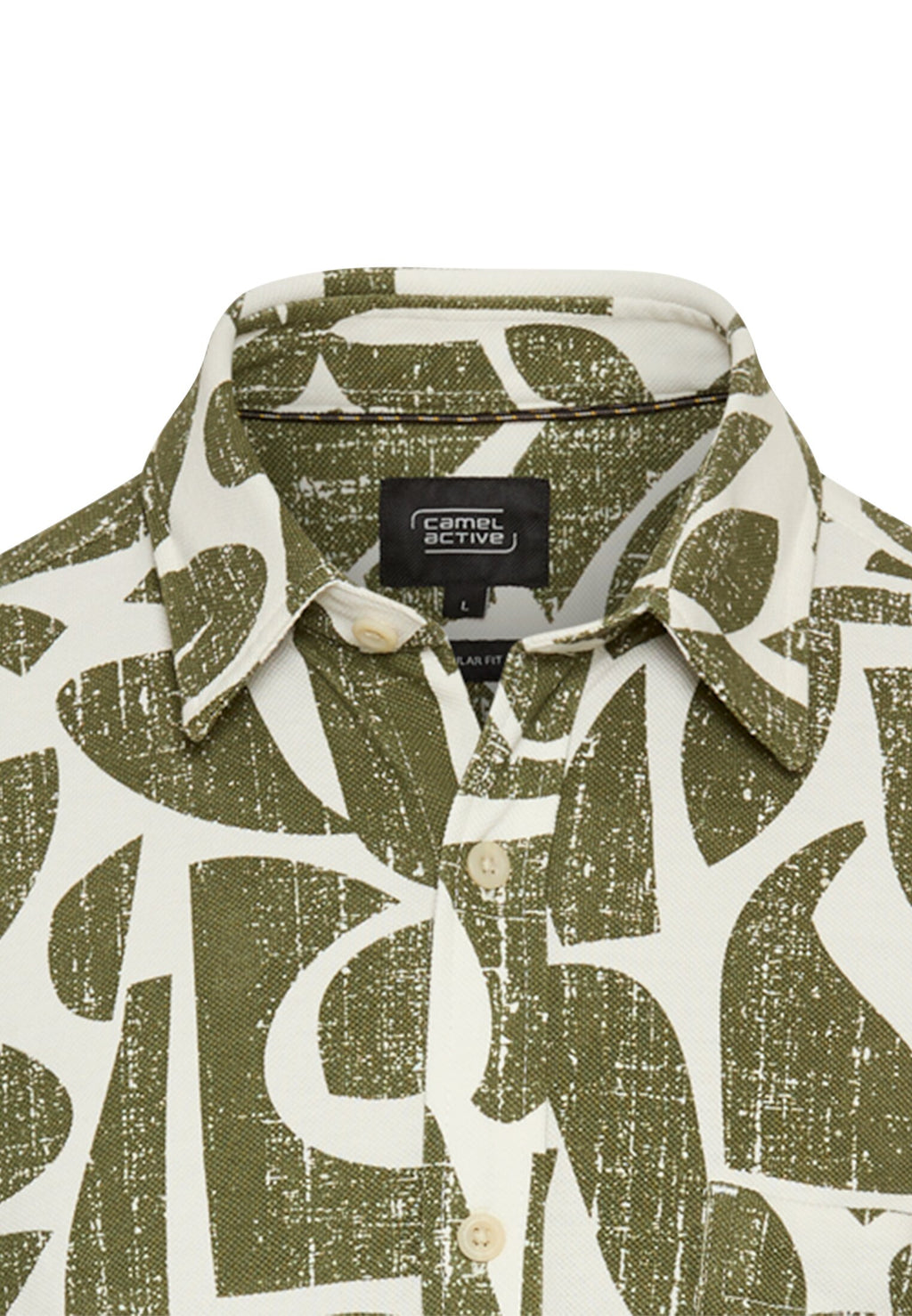 Kurzarm-Hemd aus Piqué-Baumwolle