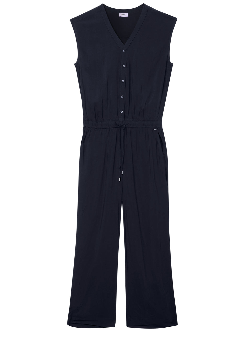 Jumpsuit in Unifarbe
