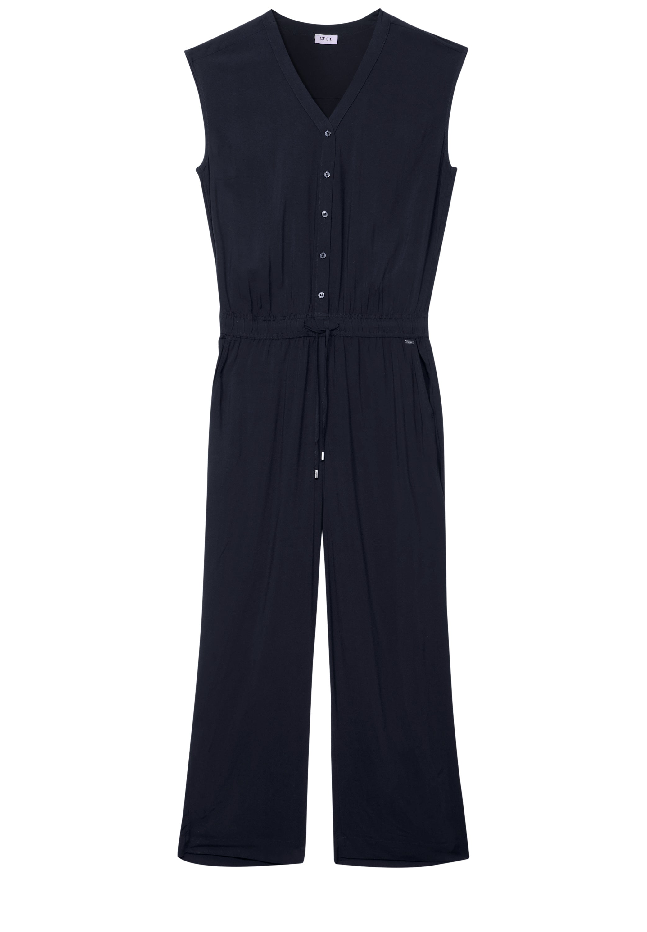 Jumpsuit in Unifarbe