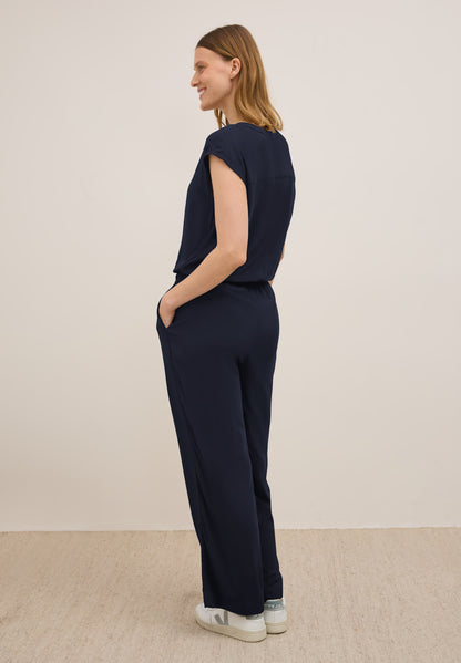 Jumpsuit in Unifarbe