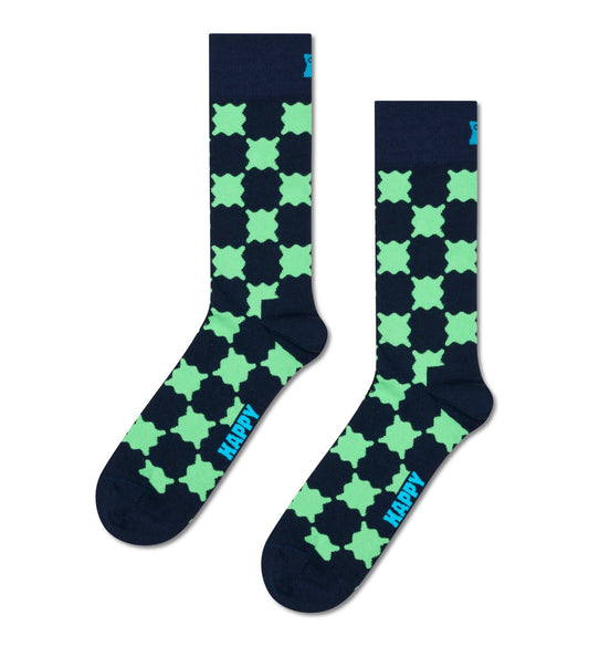 Wobbly Check Sock