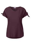 Blusenshirt in Unifarbe