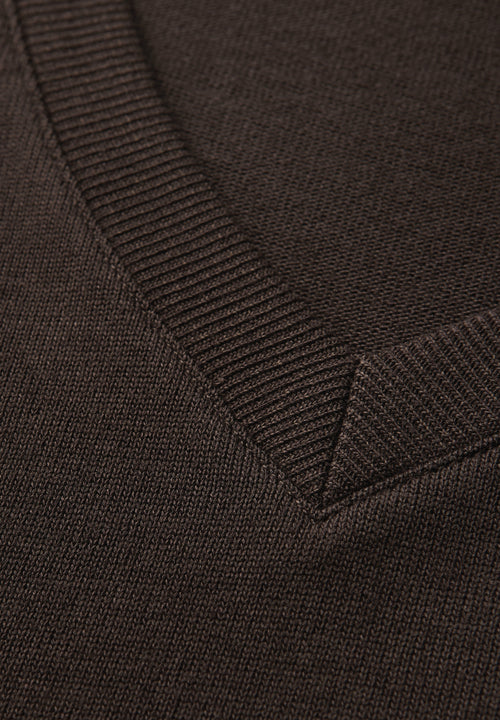 Strick-Look V-Neck T-Shirt