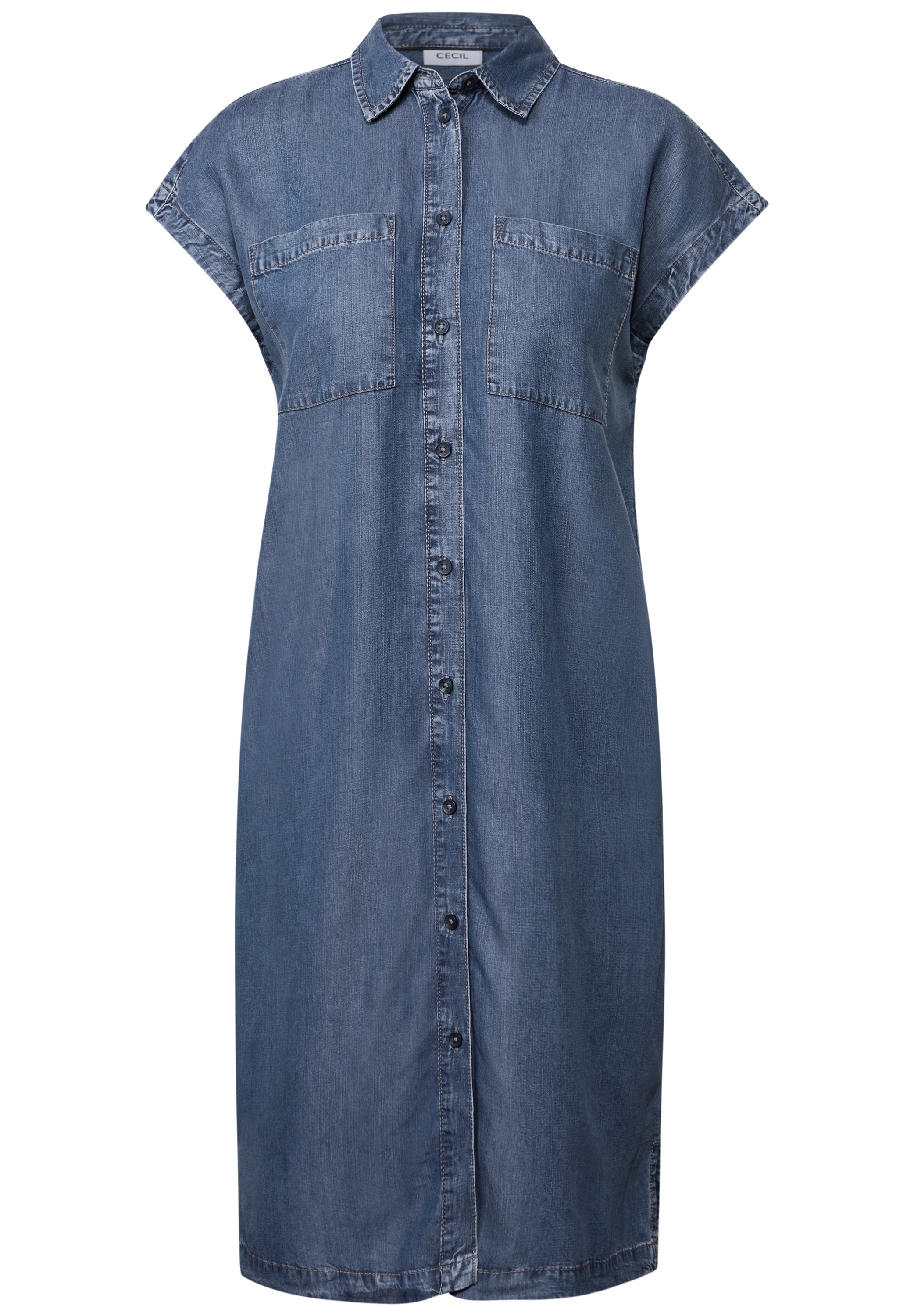 Denim Look Lyocell Kleid