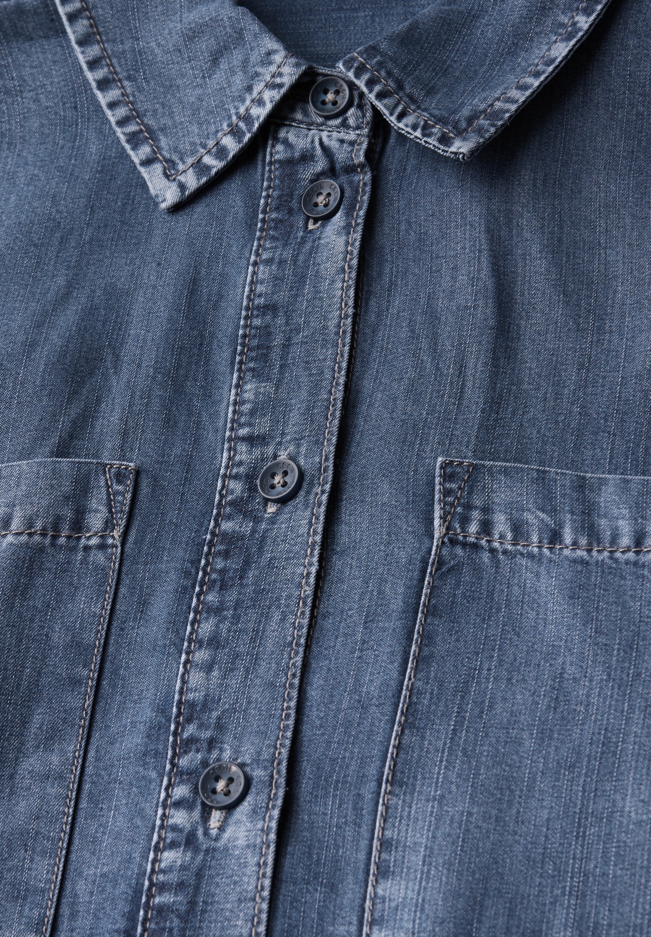 Denim Look Lyocell Kleid