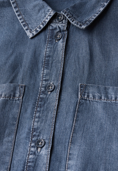 Denim Look Lyocell Kleid