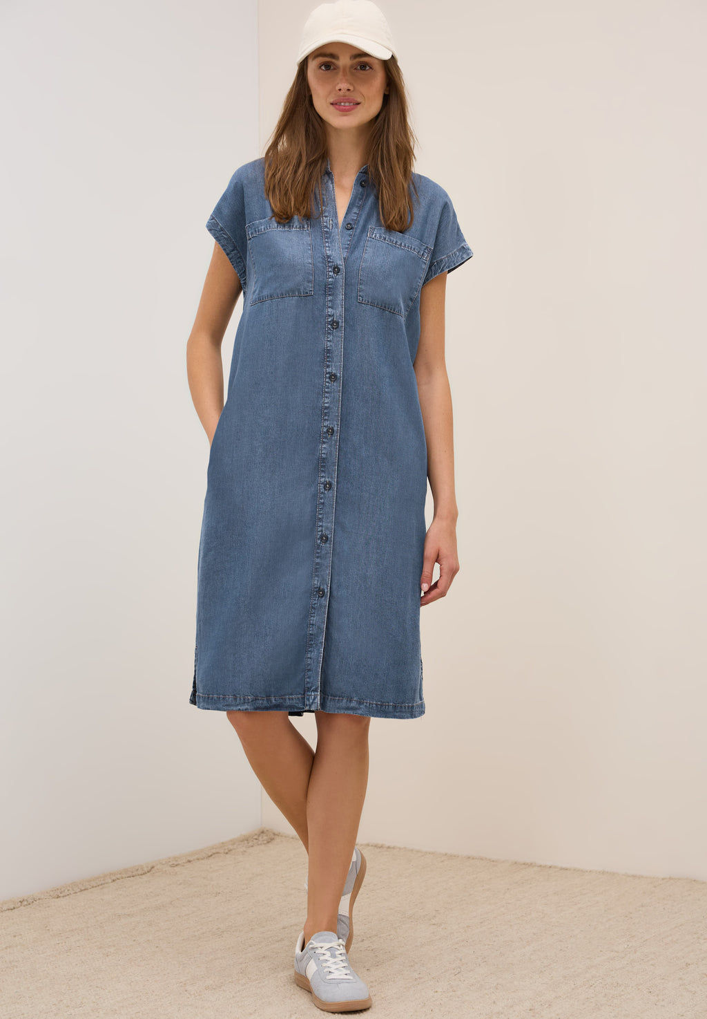 Denim Look Lyocell Kleid