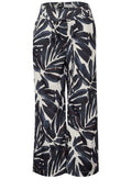 Gemusterte Wide Leg Hose