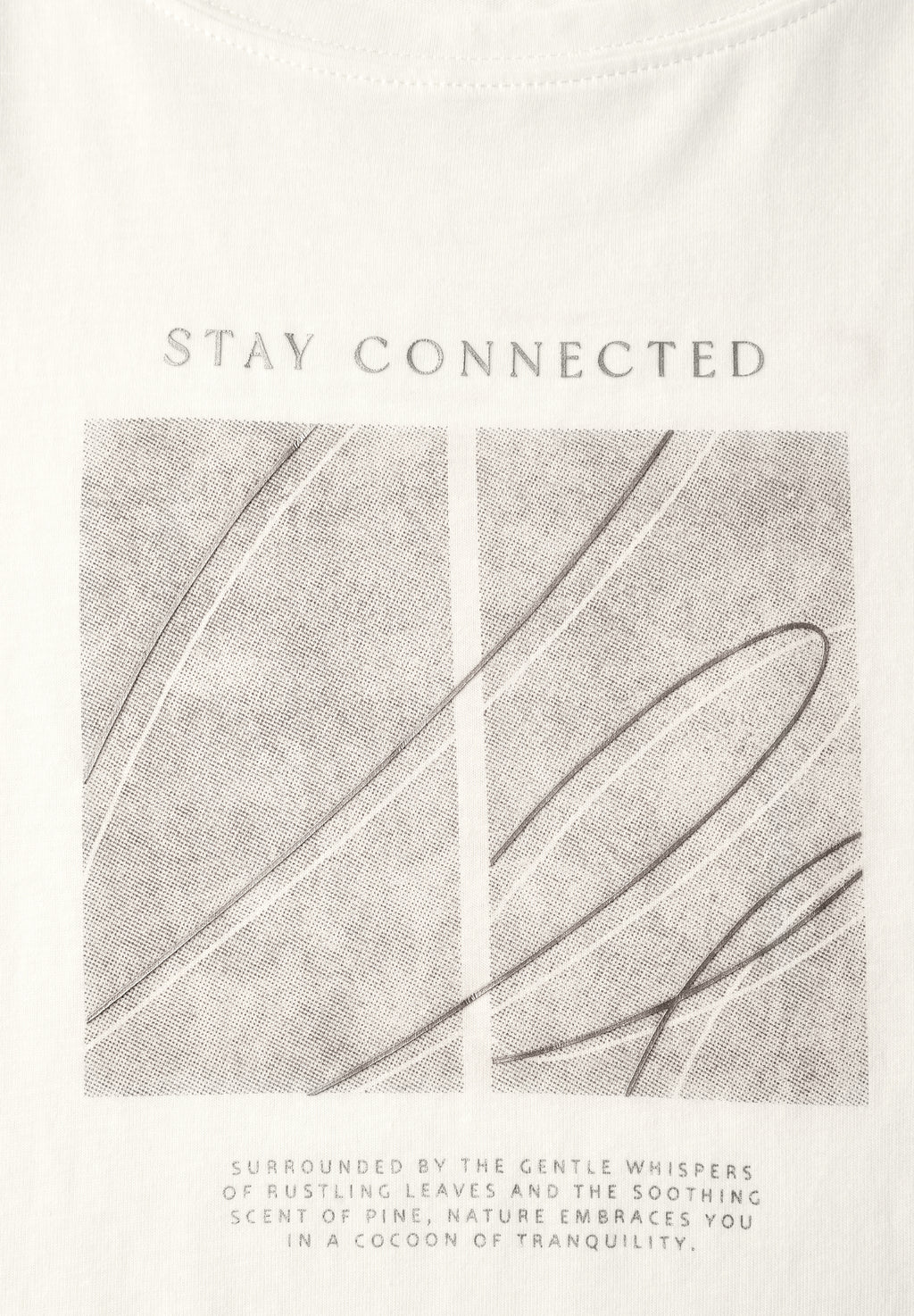 Artwork Shirt mit Turn-Up