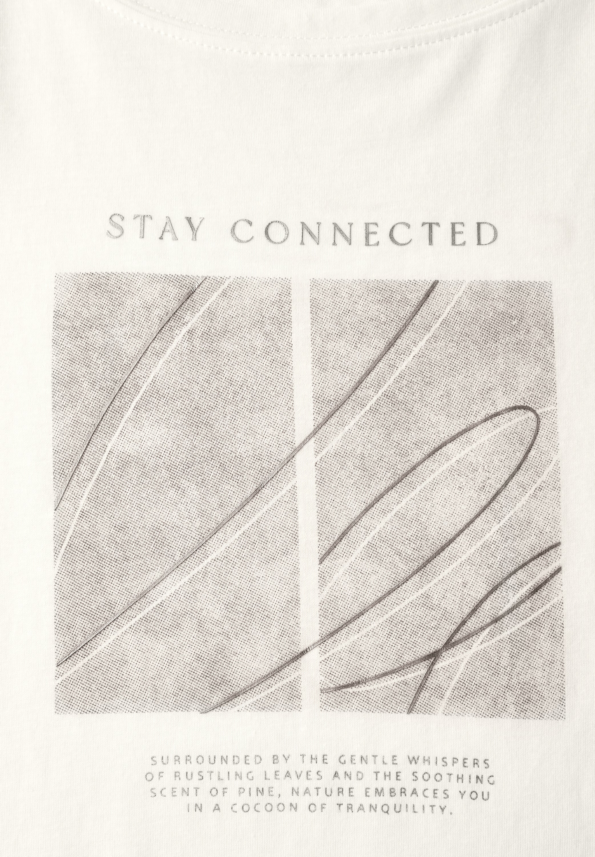 Artwork Shirt mit Turn-Up