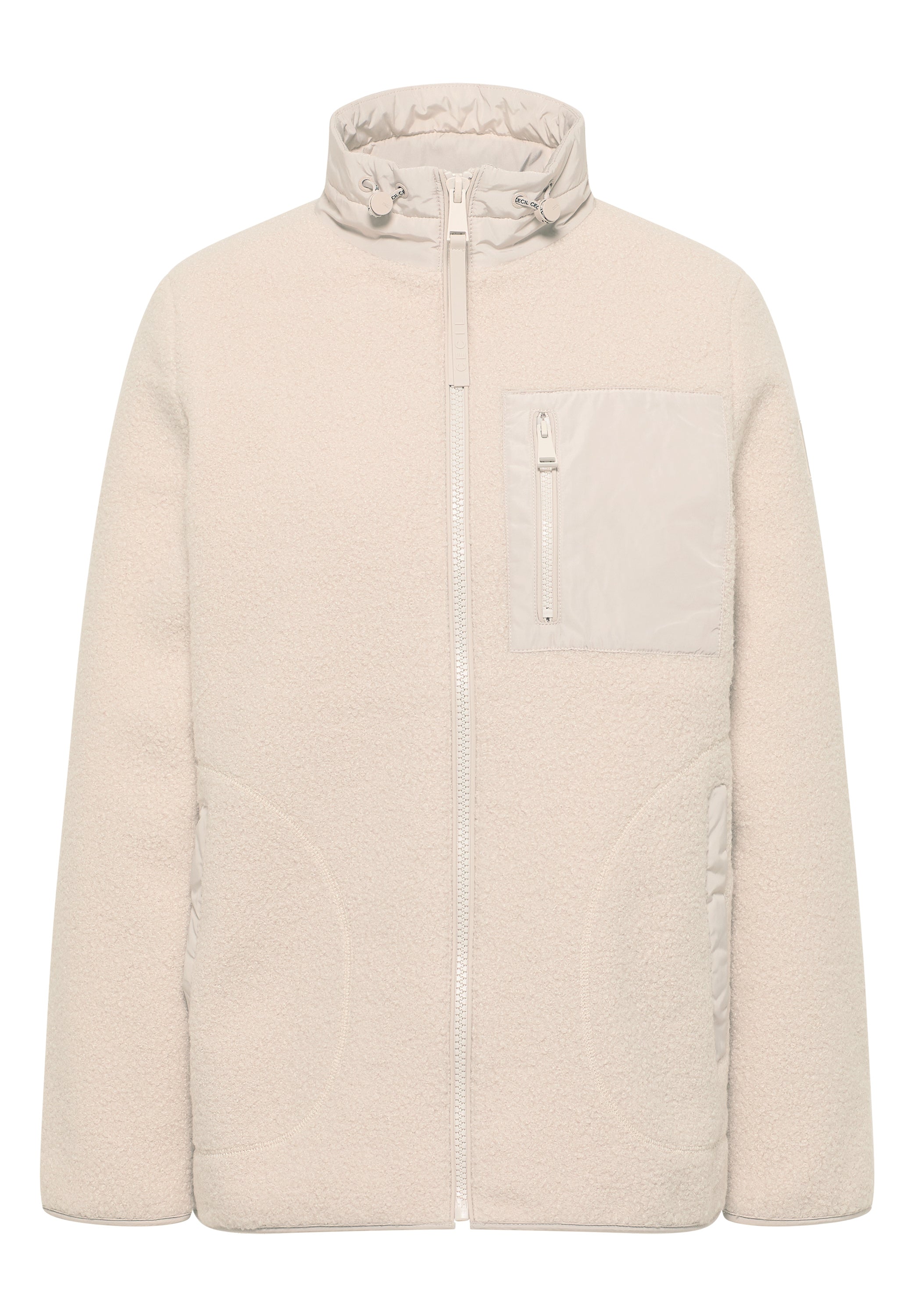 Teddy Jacke mit Details