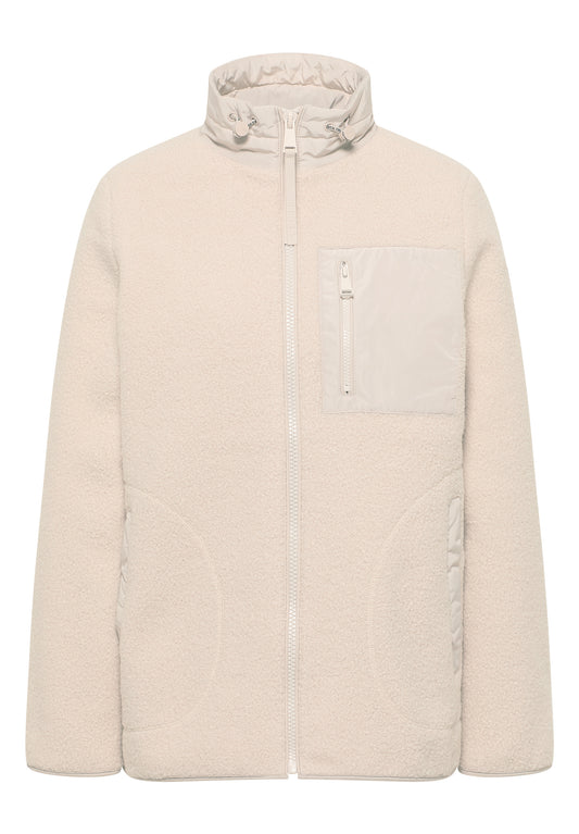 Teddy Jacke mit Details
