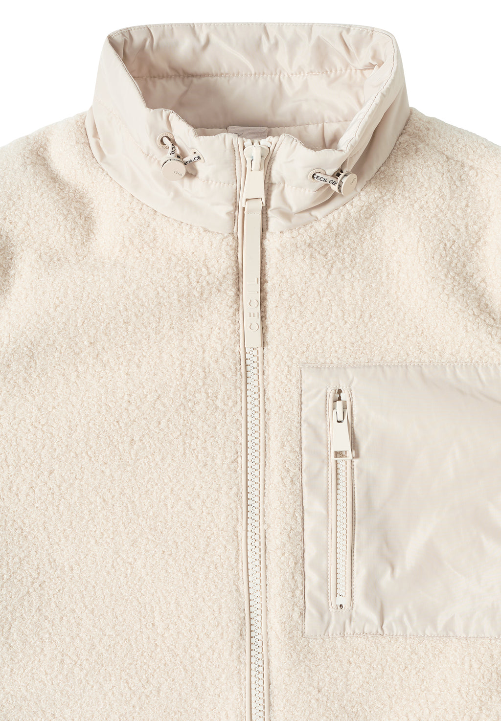 Teddy Jacke mit Details