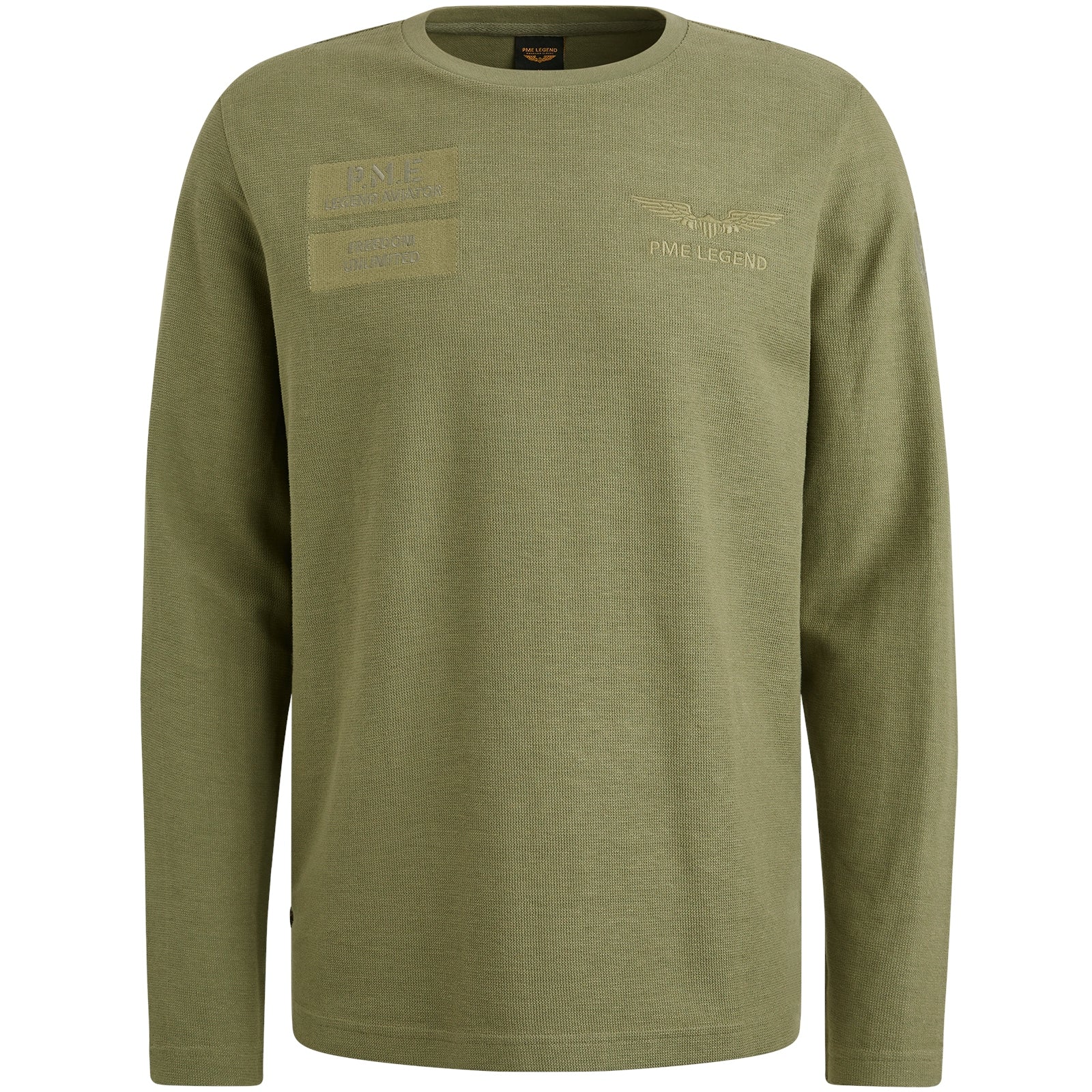 structured pique badges