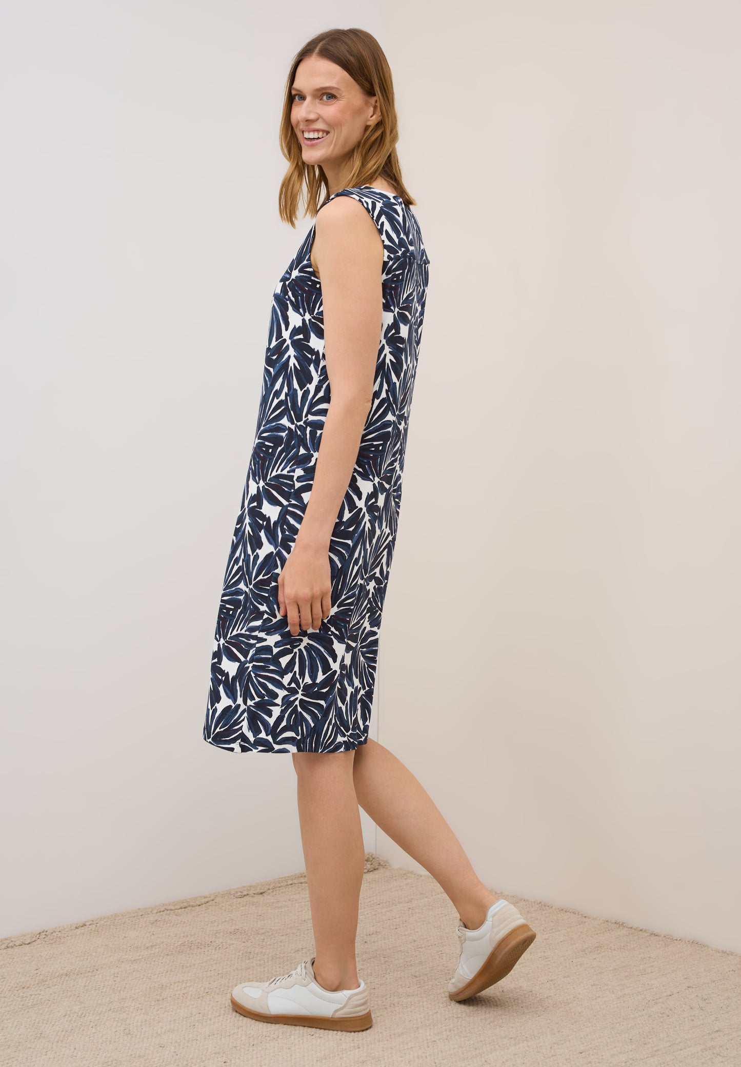 Gemustertes Jersey-Kleid