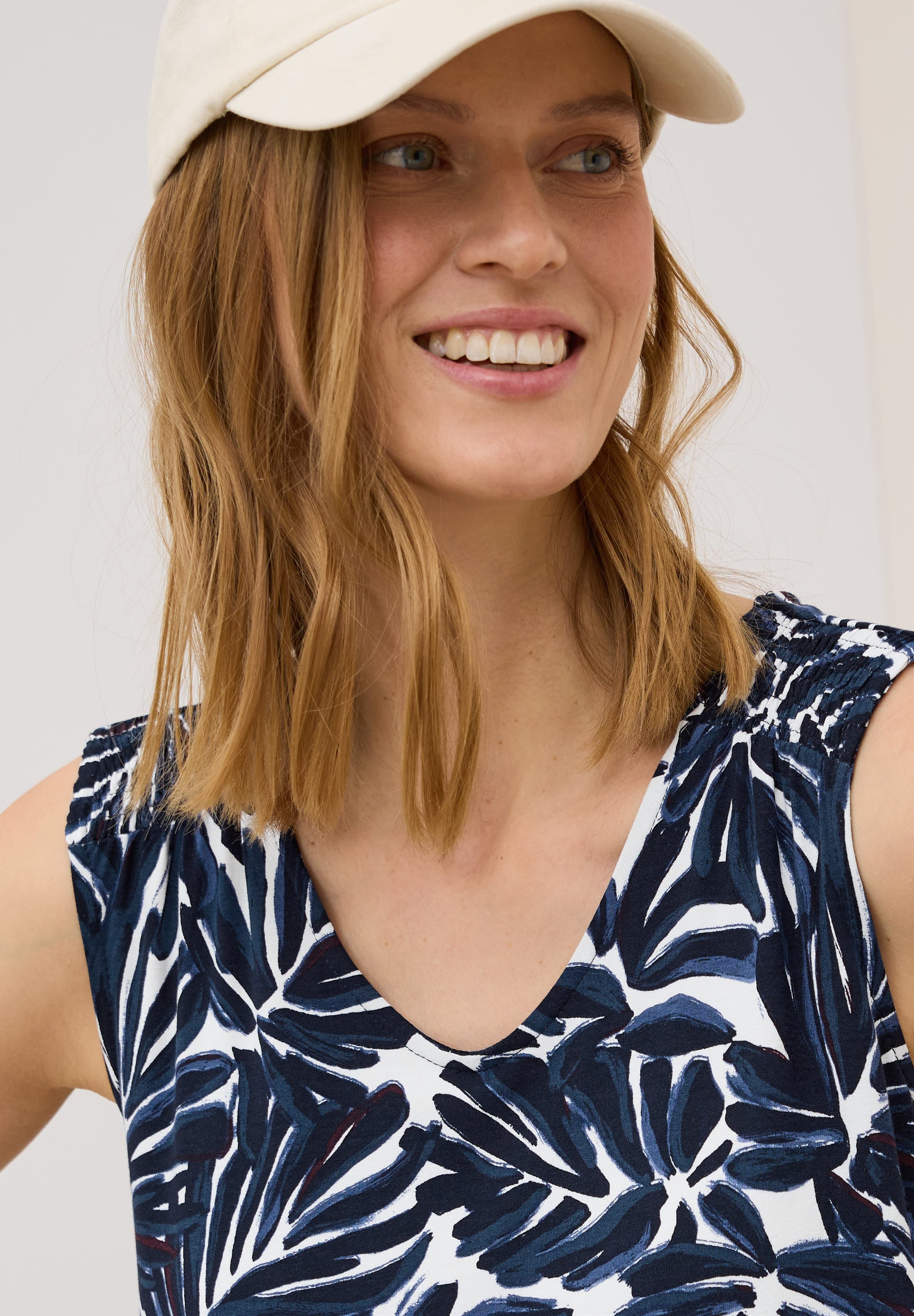 Gemustertes Jersey-Kleid