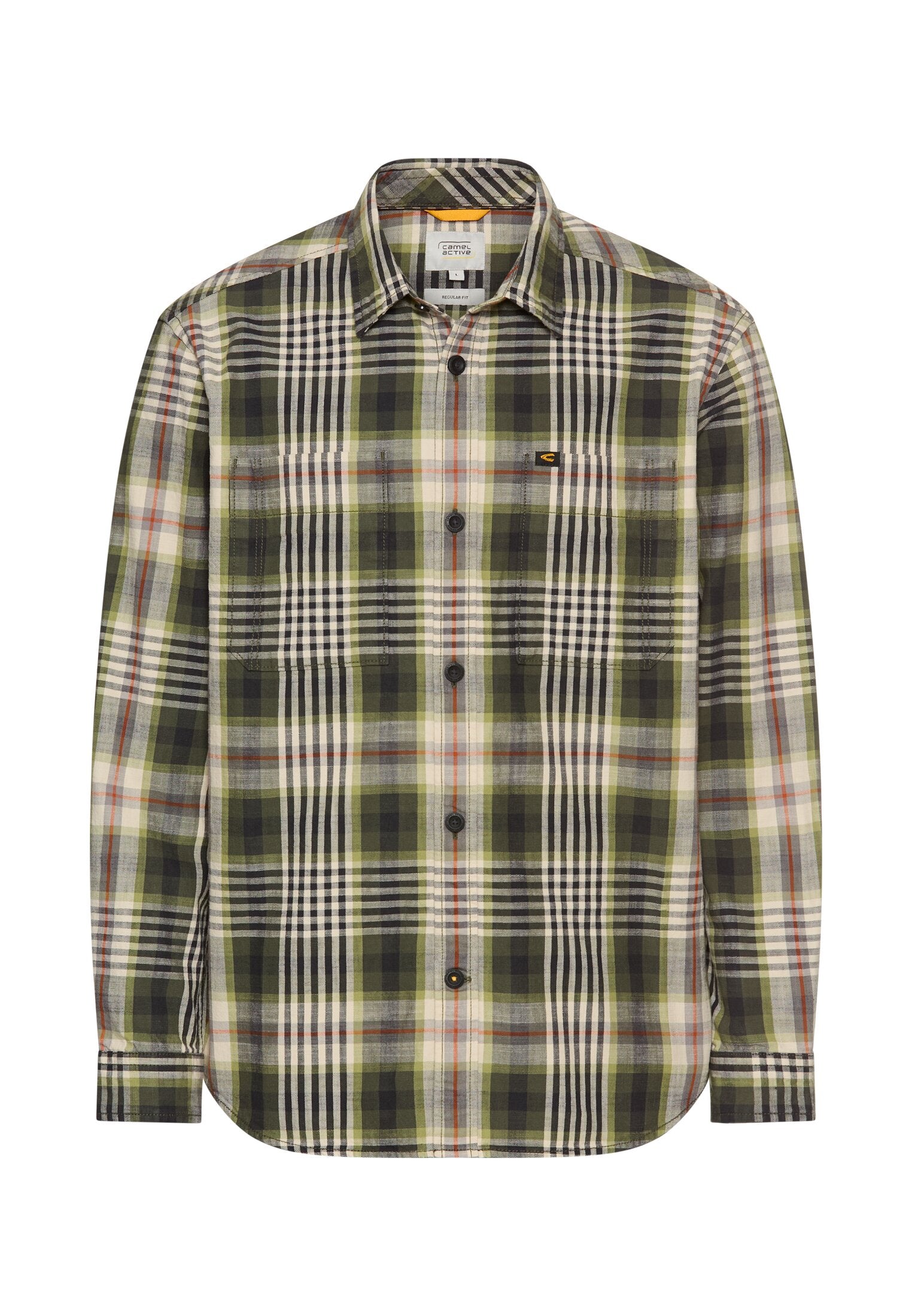 Langarm Hemd mit Kentkragen und Brusttaschen