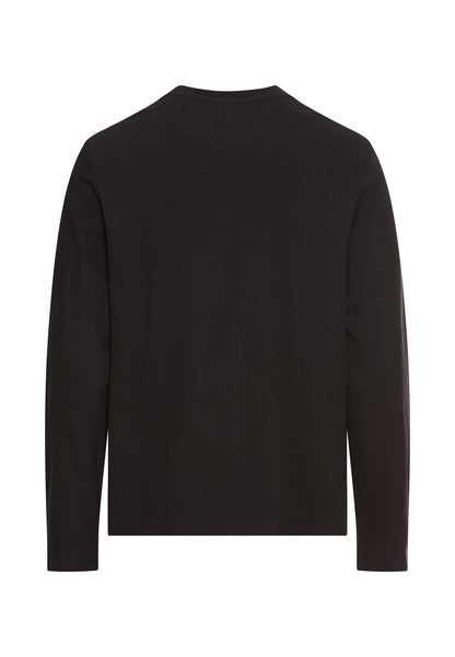 Henleyshirt aus reiner Baumwolle