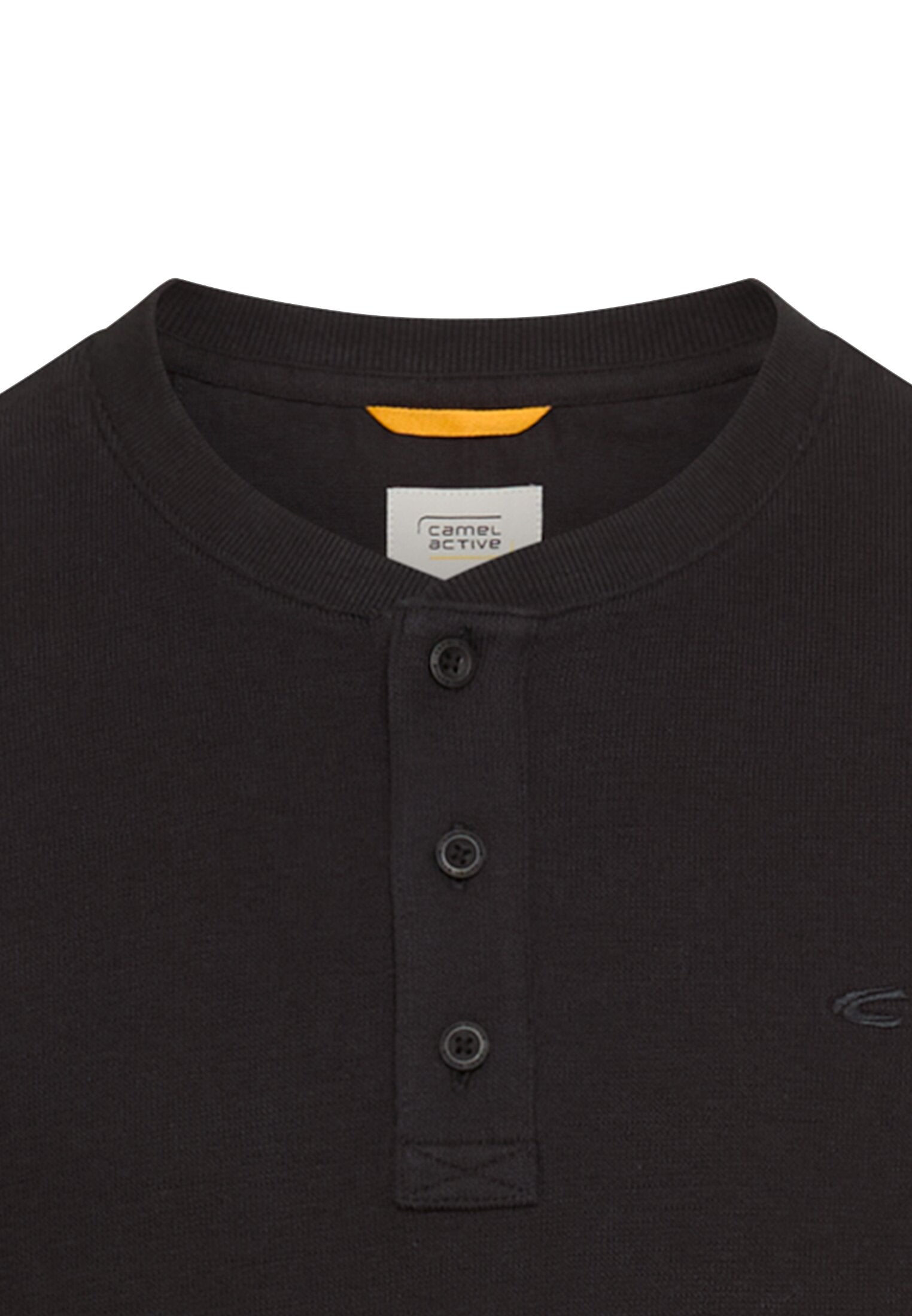 Henleyshirt aus reiner Baumwolle