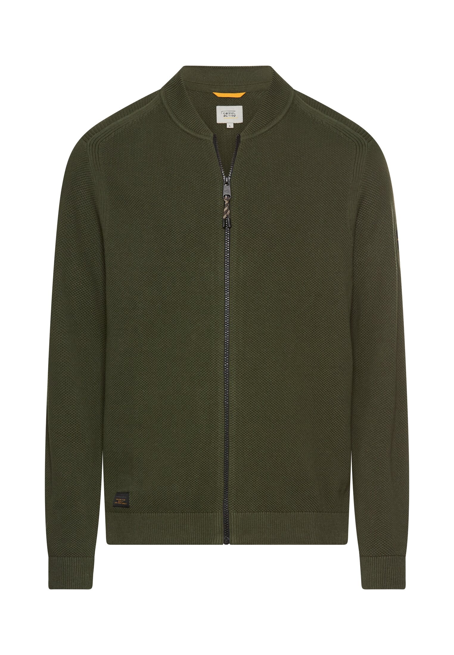 Strickjacke im Bomberstil