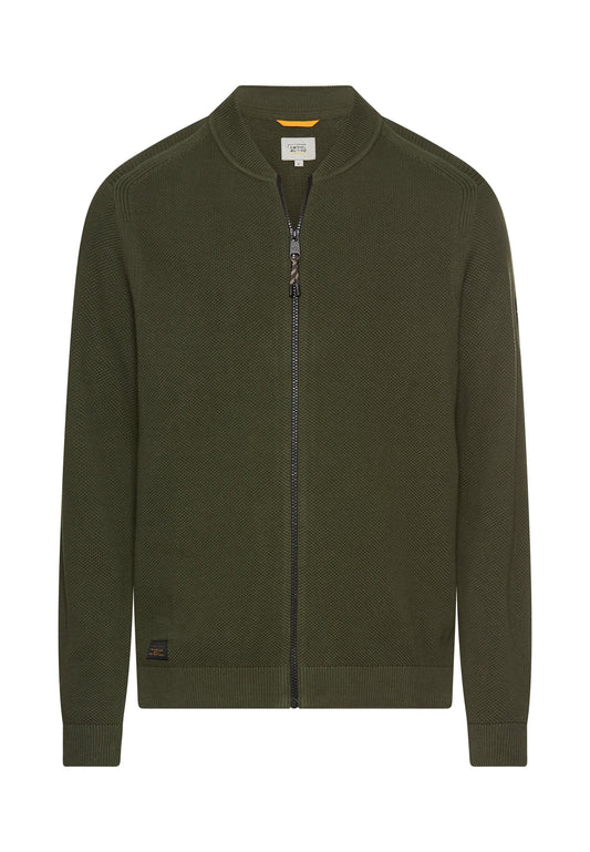 Strickjacke im Bomberstil