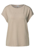 T-Shirt mit Glitzerdetails