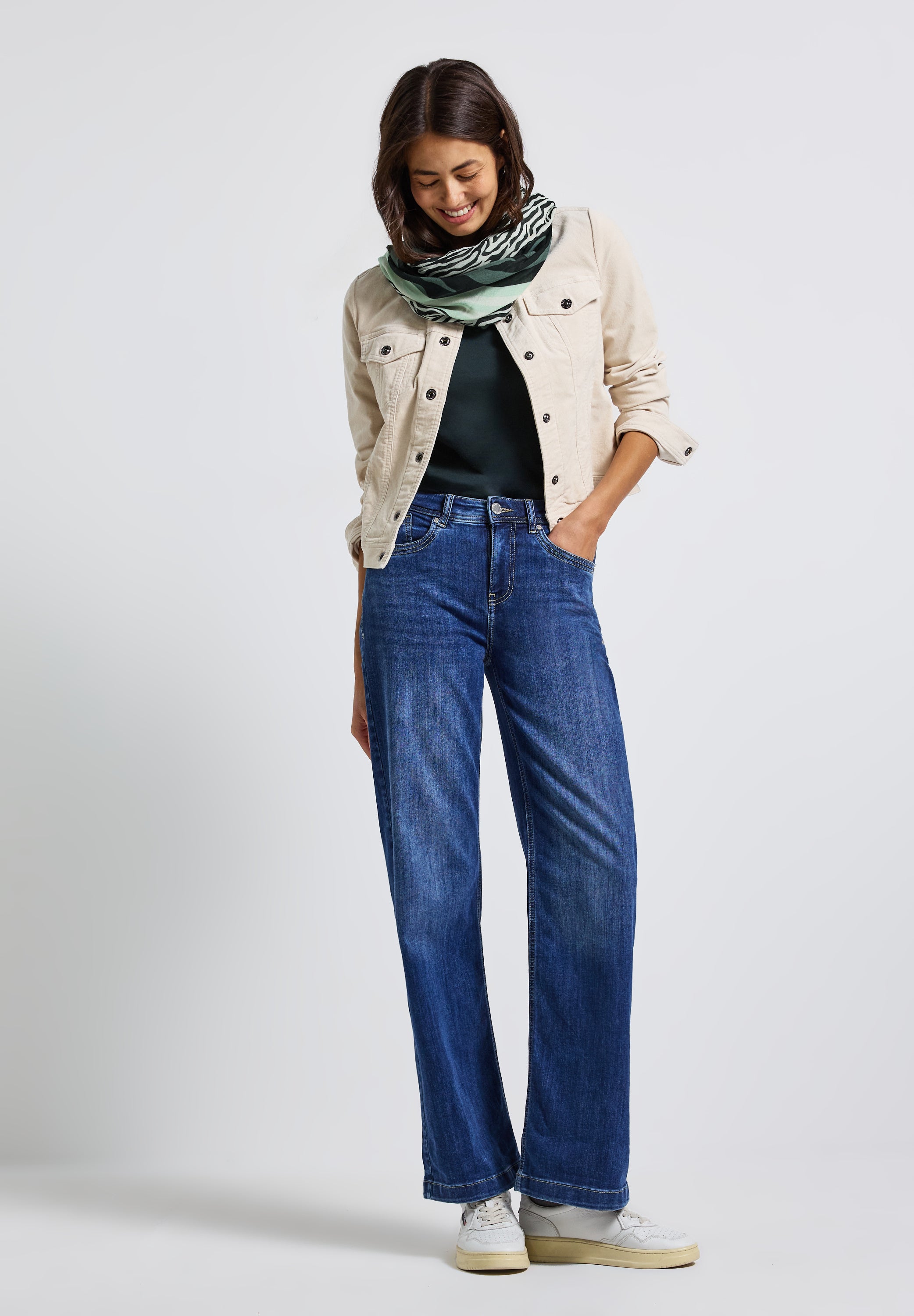 Gemusterter Loop Schal