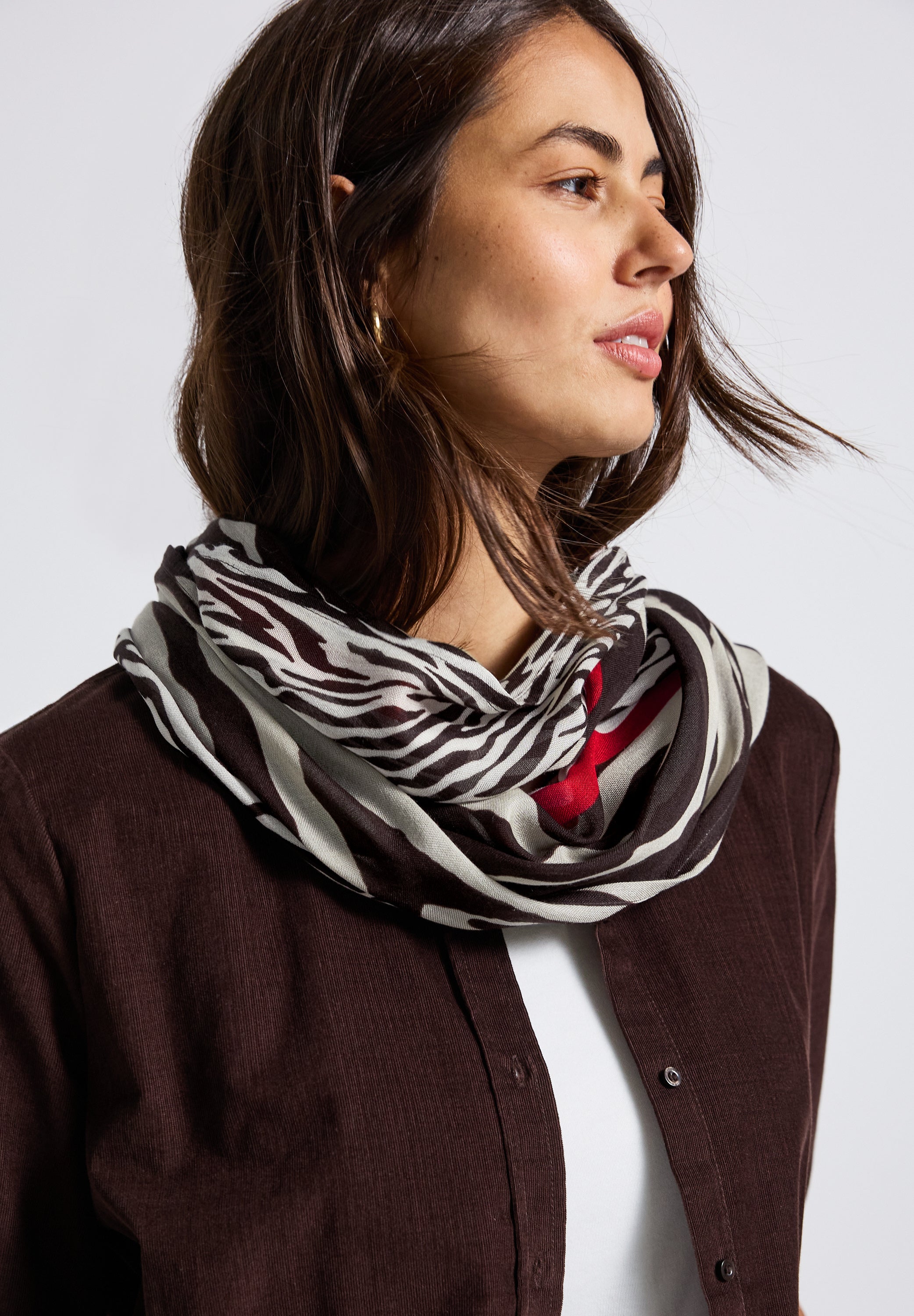 Gemusterter Loop Schal