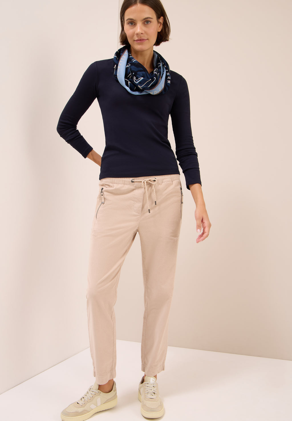 Gemusterter Loop Schal