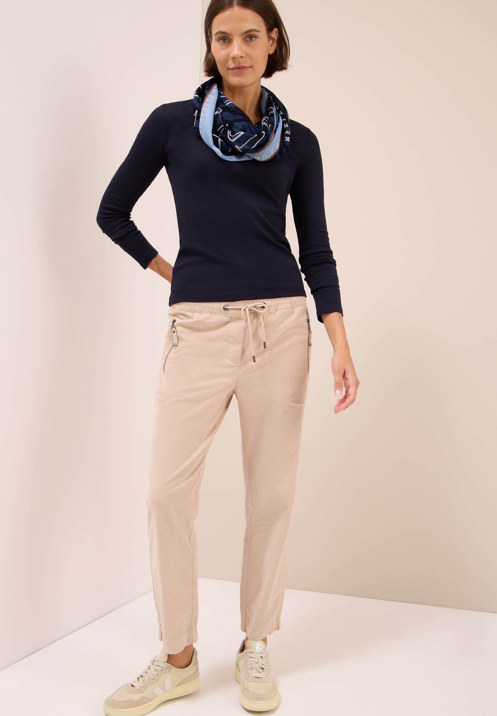 Gemusterter Loop Schal