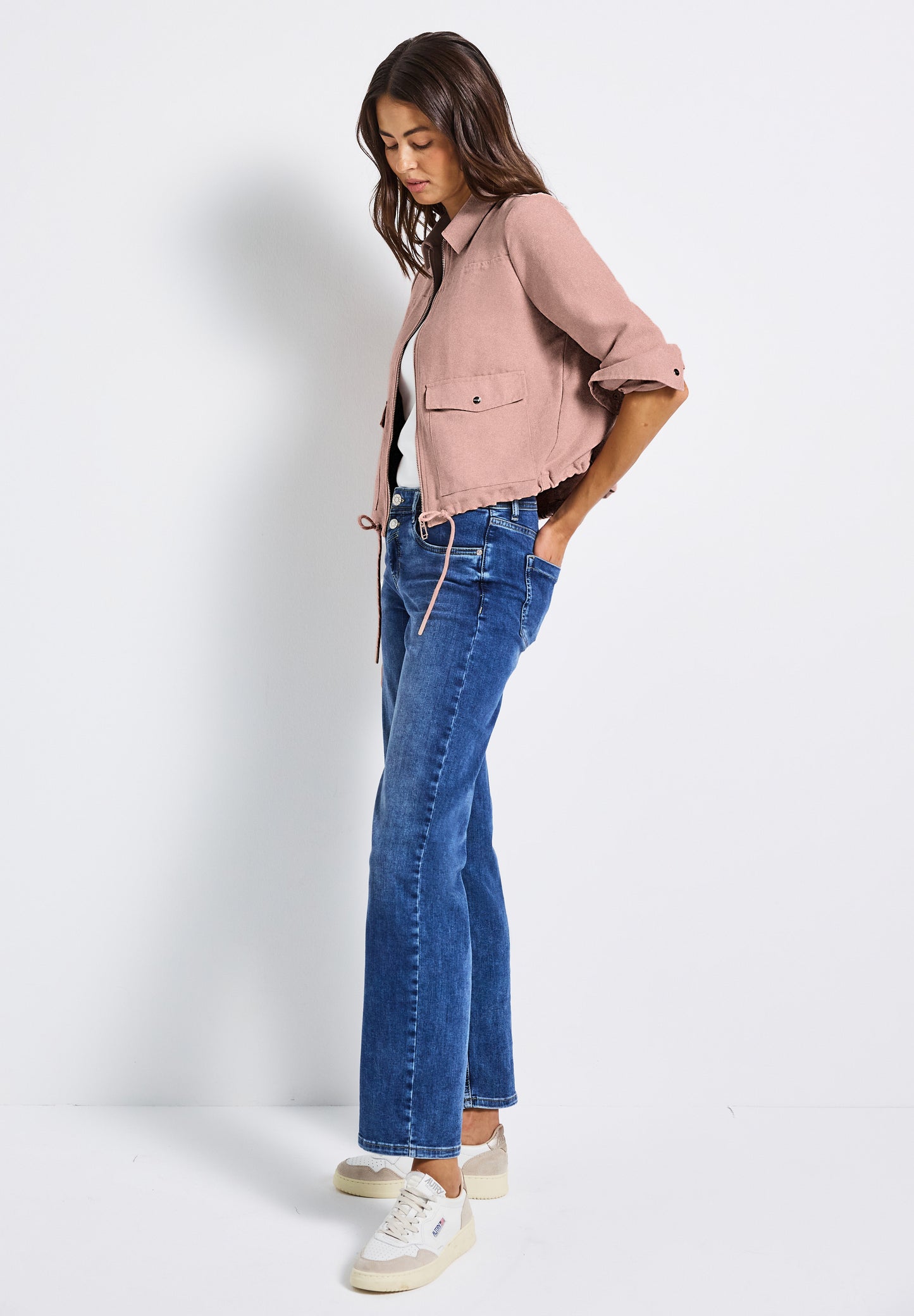 Cordjacke mit Zipper